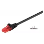 Microconnect V-UTP603SVP Cat6 U/UTP -verkkokaapeli 3 m, musta, 10 kpl:n pakkaus