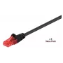 Microconnect V-UTP615SVP Cat6 U/UTP verkkokaapeli, 15 m, musta, 5 kpl:n pakkaus