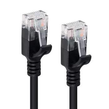 Microconnect V-UTP6A005S ohut verkkokaapeli musta 0,5 m Cat6a U/UTP (UTP)