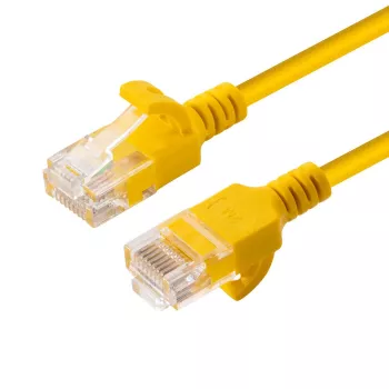Microconnect V-UTP6A01Y ohut verkkokaapeli keltainen 1 m Cat6a U/UTP (UTP)