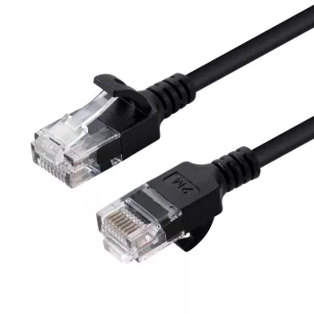 Microconnect V-UTP6A02S ohut verkkokaapeli musta 2 m Cat6a U/UTP (UTP)