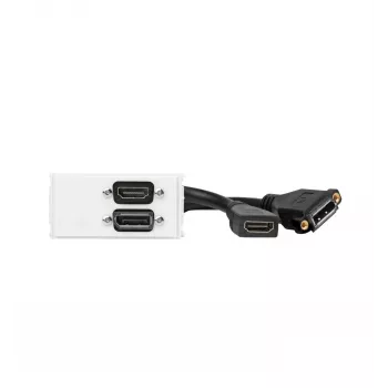 Vivolink WI221267 kojerasia HDMI + DisplayPort valkoinen