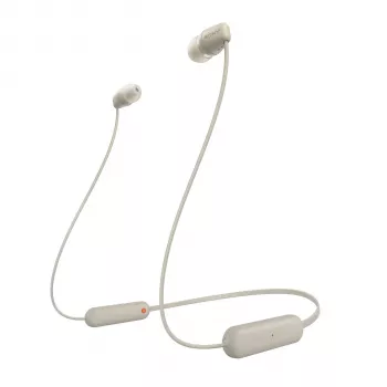 Sony WI-C100 kuulokkeet langattomat in-ear puhelut/musiikki Bluetooth beige