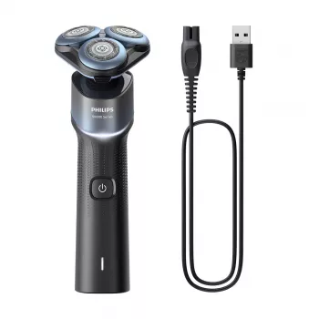 Philips Shaver 5000X -sarja X5006/00 sähköparranajokone — 3 pyörivää teräpäätä, märkä ja kuiva, 50 min akku, USB-C-pikalataus