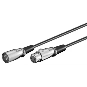 Microconnect XLRMF05 audiokaapeli 0,5 m XLR (3-napainen) musta