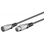 Microconnect XLRMF05 audiokaapeli 0,5 m XLR (3-napainen) musta