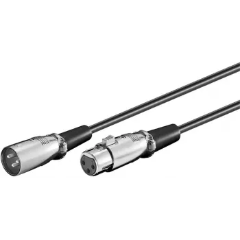 Microconnect XLRMF10 audiokaapeli 10 m XLR (3-napainen) musta
