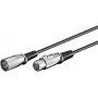 Microconnect XLRMF10 audiokaapeli 10 m XLR (3-napainen) musta