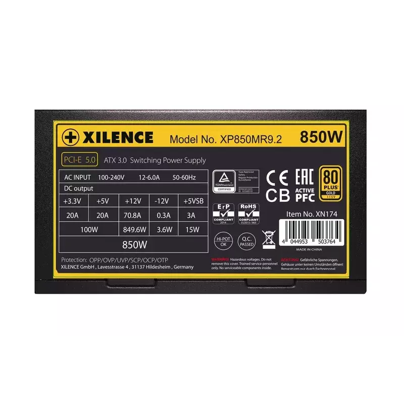 Virtalähde Xilence Performance X Series XP850MR9.2 850 W