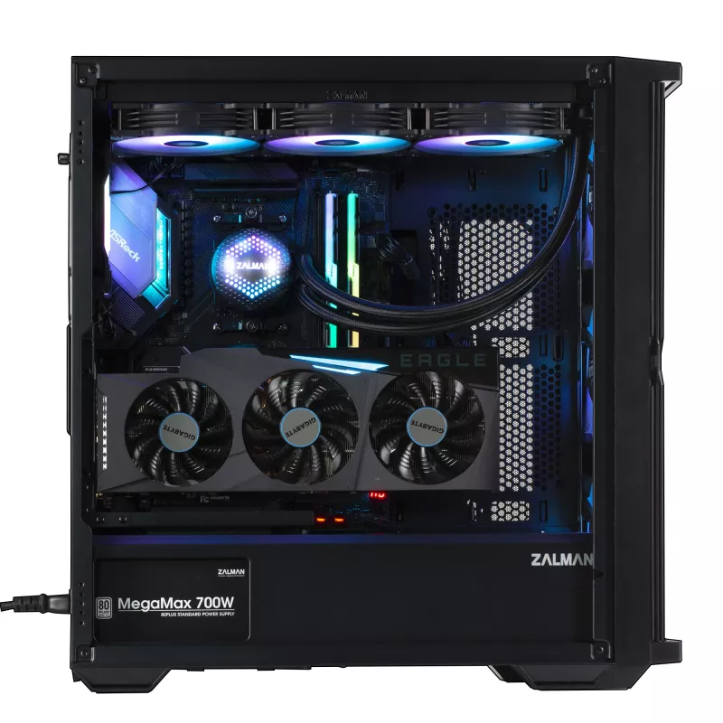 Zalman Z10 PLUS tietokonekotelo Midi Tower musta