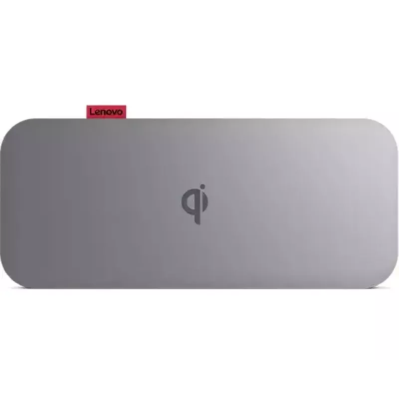 Lenovo GO litiumpolymeeri (LiPo) 10000 mAh langaton lataus harmaa