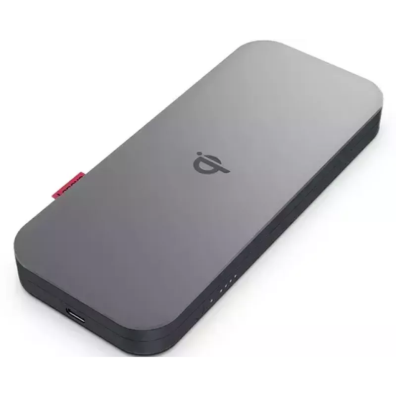 Lenovo GO litiumpolymeeri (LiPo) 10000 mAh langaton lataus harmaa
