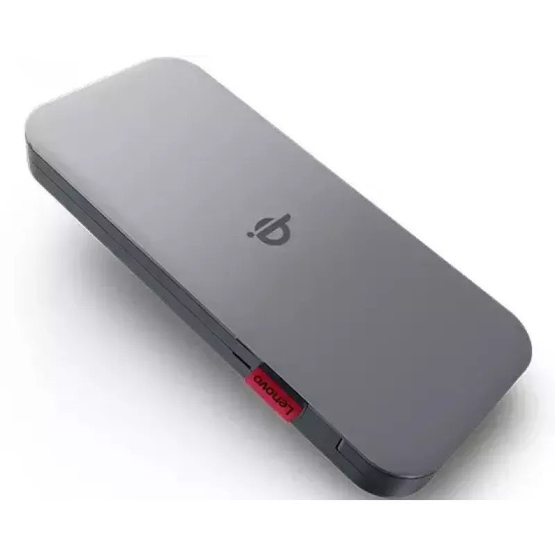 Lenovo GO litiumpolymeeri (LiPo) 10000 mAh langaton lataus harmaa