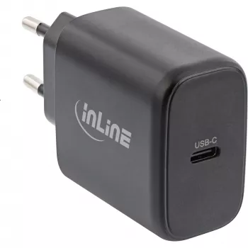 InLine USB PD -virtalähde, GaN-laturi, yksittäinen USB-C, Power Delivery, 65 W