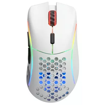 Glorious Gaming Glorious Model D Wireless - mattavalkoinen, oikeakätinen, RF Wireless, 19000 DPI, valkoinen