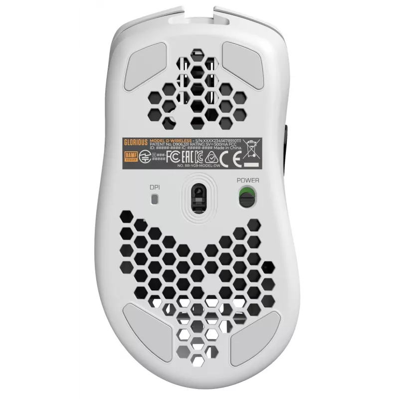 Glorious Gaming Glorious Model D Wireless - mattavalkoinen, oikeakätinen, RF Wireless, 19000 DPI, valkoinen