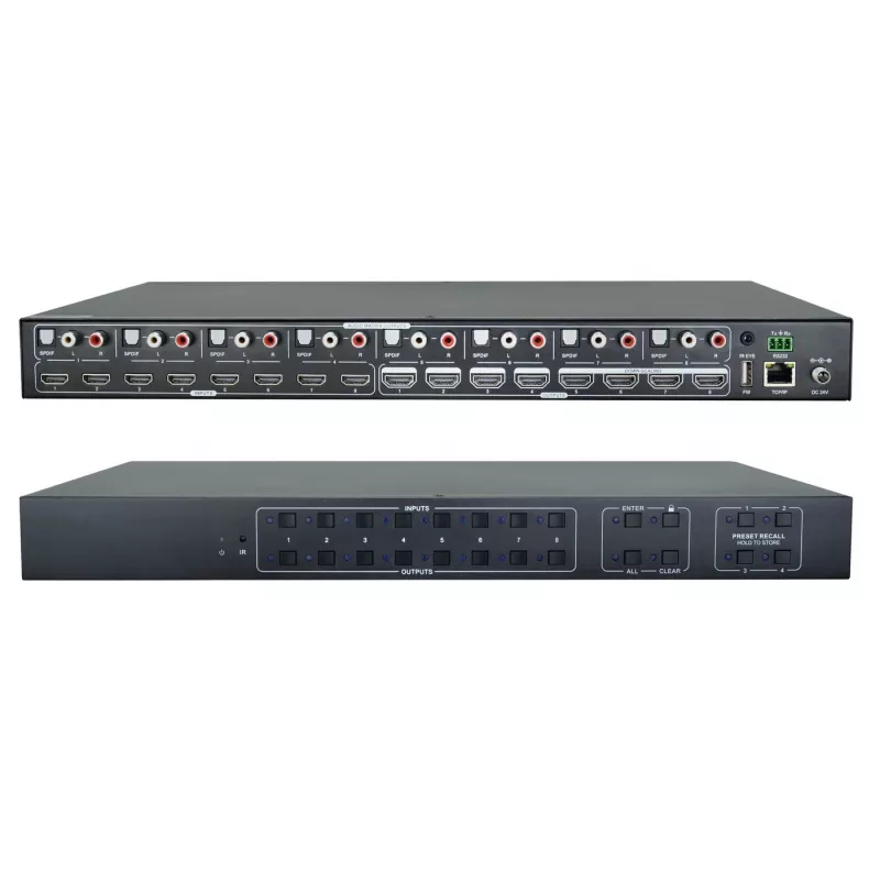 AV-matriisikytkin Vivolink VLHDMIMAT8X8 3840x2160 18 Gbit/s