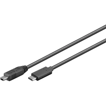 Microconnect USB3.1CMB505 USB-kaapeli USB 3.2 Gen 1 (3.1 Gen 1) 0,5 m USB C Mini-USB B musta