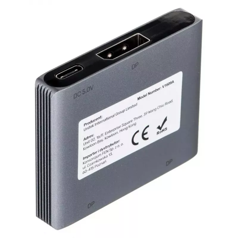 Unitek kaksisuuntainen kytkin DP 1.4 8K 2-in-1 (MPN V1609A)