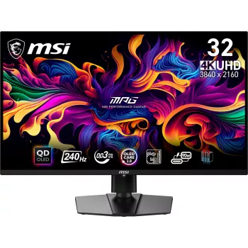 MSI MPG 321URX QD-OLED tietokonenäyttö 80 cm (31,5 tuumaa) 3840 x 2160 pikseliä 4K Ultra HD musta