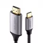 Ugreen 50570 videokaapeli-adapteri 1,5 m USB C HDMI Type A (standardi) musta