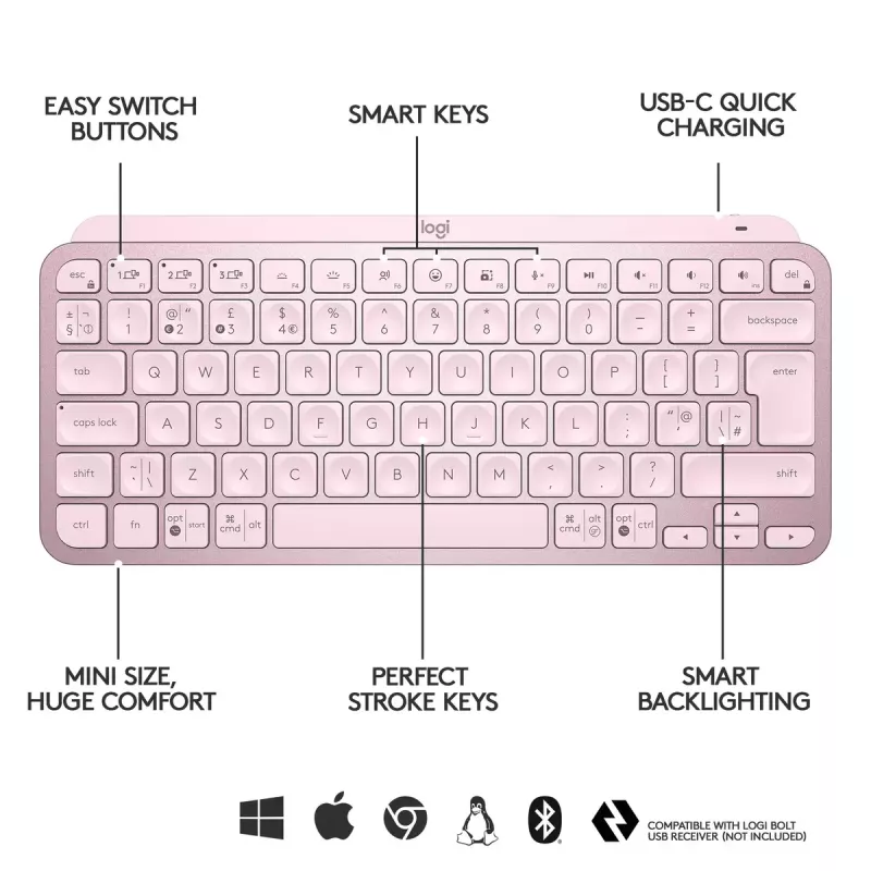 Logitech MX Keys Mini näppäimistö