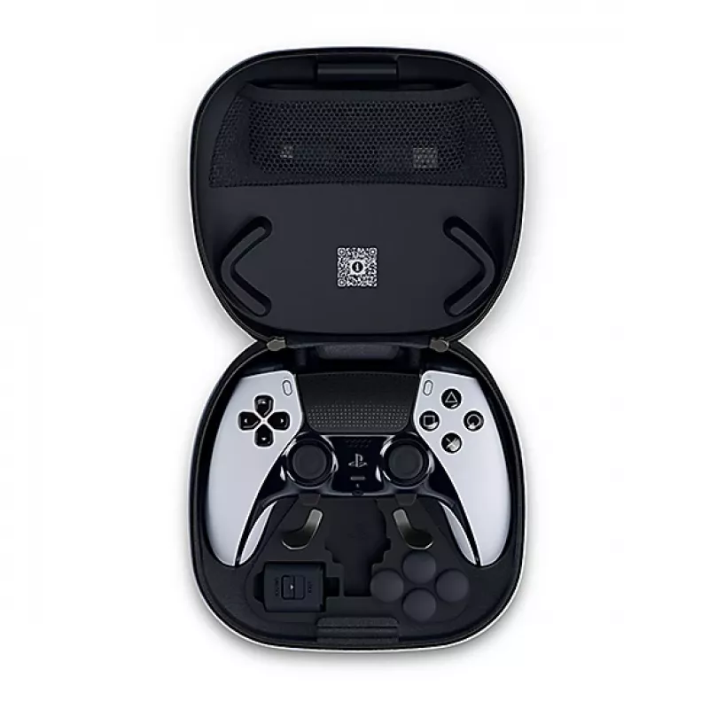Peliohjain Sony DualSense Edge PlayStation 5:lle — langallinen & langaton (Bluetooth/USB), musta/valkoinen