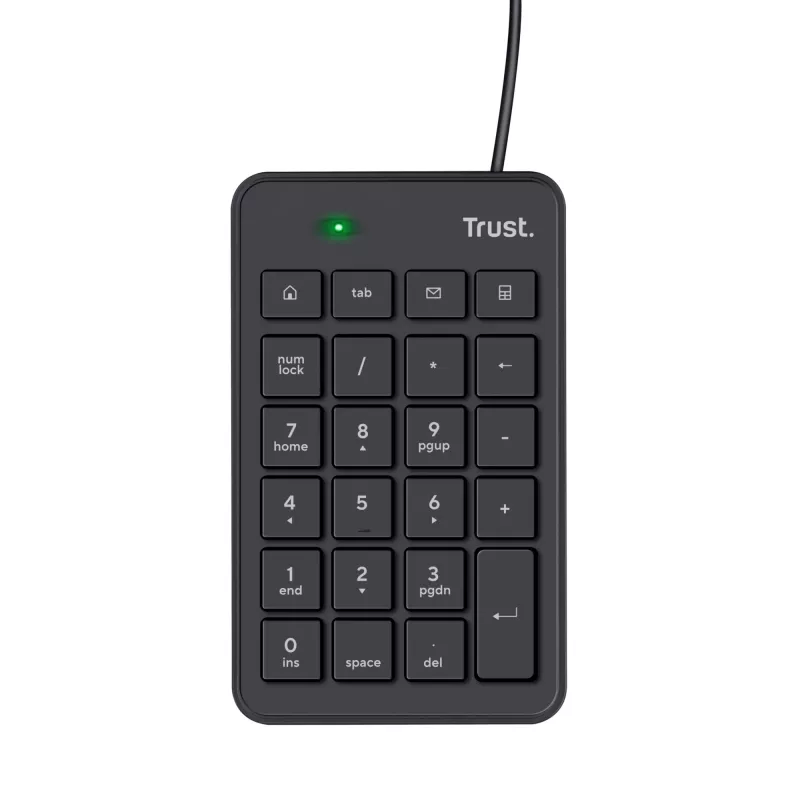 Trust 22221 numeronäppäimistö kannettavaan/PC USB musta