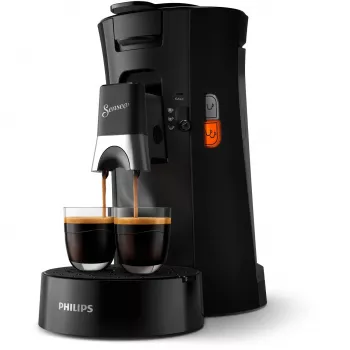 Philips Senseo CSA230/69 pad-kahvinkeitin — 0,9 l vesisäiliö, 2 kupin kapasiteetti, 1450 W, musta