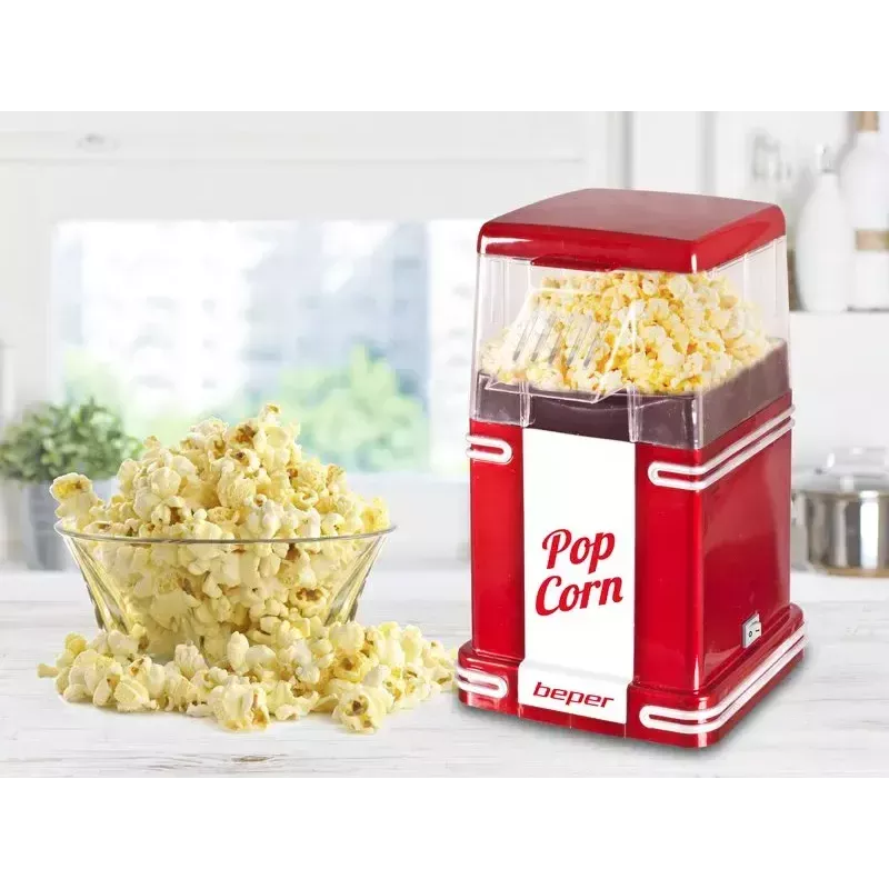 Popcornkone Beper 90.590Y punainen valkoinen 1200 W 3 min