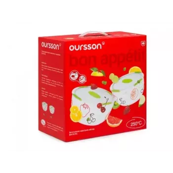 Salaattikulho OURSSON BS4781RC/GA pyöreä keraaminen monivärinen 2 kpl