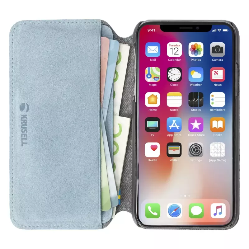 Folio-kotelo Krusell Broby 4 Card SlimWallet iPhone X/XS