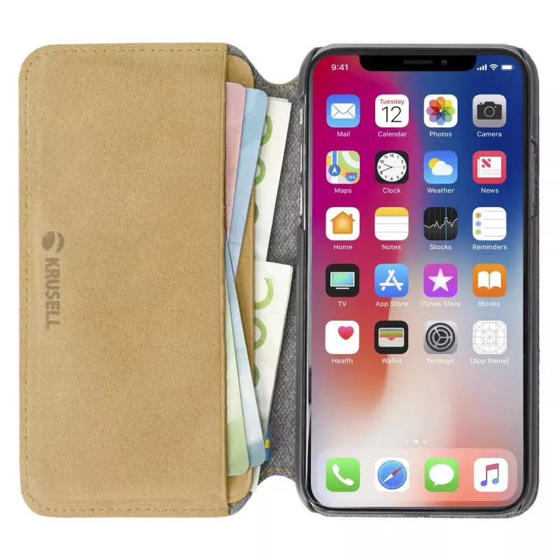 Folio-kotelo Krusell Broby 4 Card SlimWallet iPhone X/XS