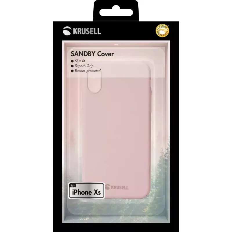 Suojakotelo Krusell iPhone X/XS pinkki