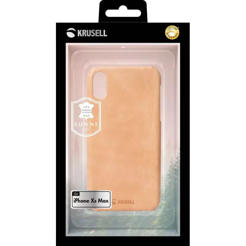Suojakotelo Krusell Sunne iPhone XS Max 16,5 cm beige
