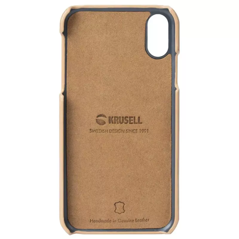 Suojakotelo Krusell Sunne iPhone XS Max 16,5 cm beige