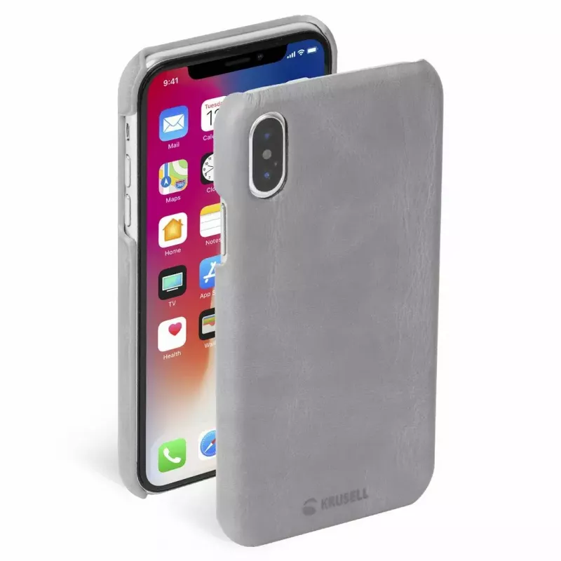 Suojakotelo Krusell Sunne Apple iPhone XS vintage harmaa
