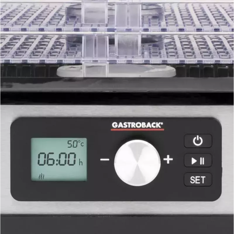 Gastroback Design Natural Plus -mehulinko musta ruostumaton teräs