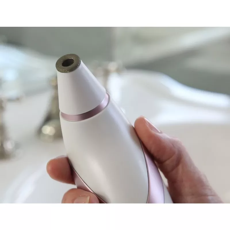 HoMedics Radiance ihonhoitolaite ihon vakuumi-mikrodermabraasio ruusukulta, valkoinen
