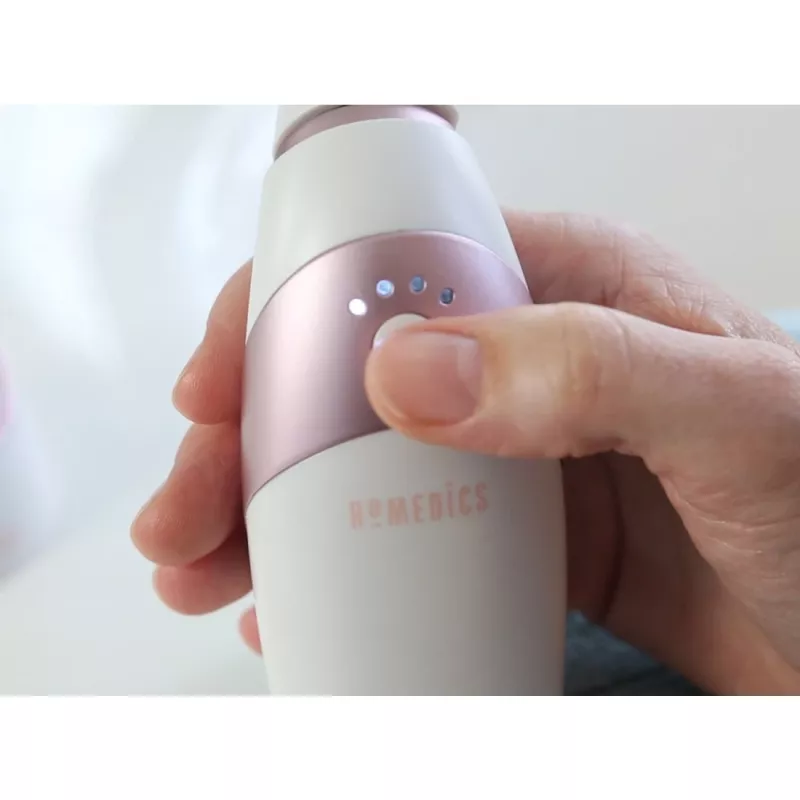 HoMedics Radiance ihonhoitolaite ihon vakuumi-mikrodermabraasio ruusukulta, valkoinen