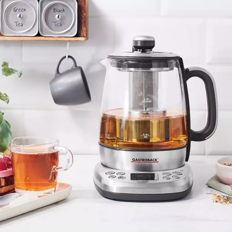 Sähkövedenkeitin Gastroback 1,5 L 2000 W ruostumaton teräs
