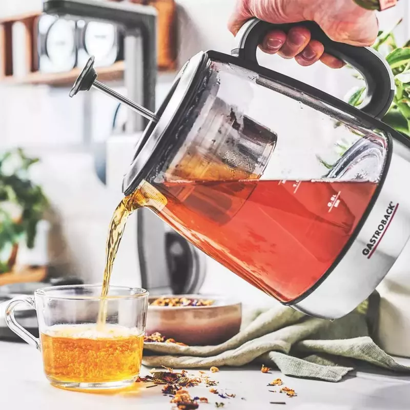 Sähkövedenkeitin Gastroback 1,5 L 2000 W ruostumaton teräs