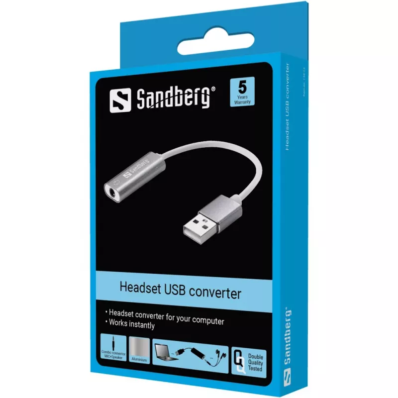 Headset USB-muunnin Sandberg Sandberg Headset USB-muunnin