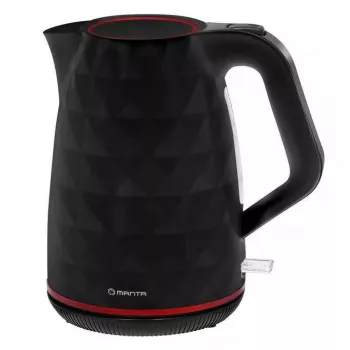Sähköinen vedenkeitin MANTA KTL9230B 1.7L 2200W musta, muovikotelo, Strix-säädin, vedenpinnan ilmaisin