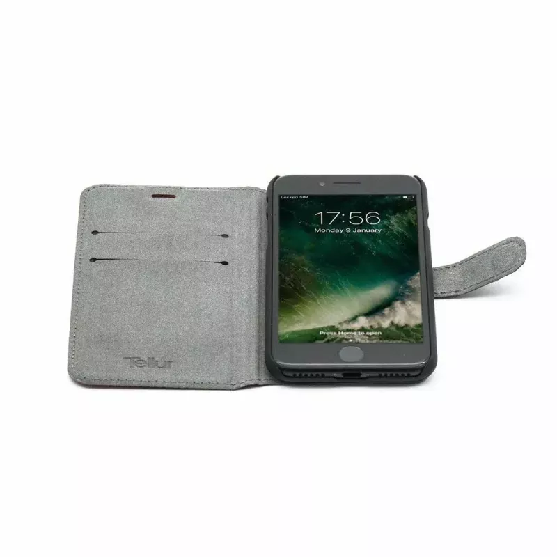 Folio-kotelo Tellur TLL184031 iPhone 7 musta punainen