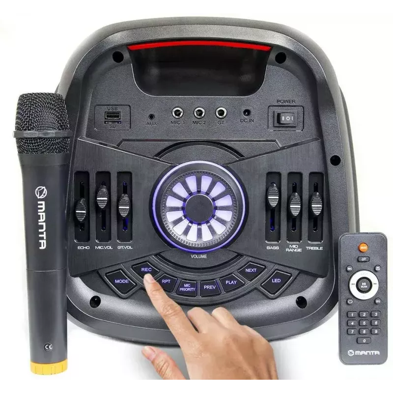 Kannettava Bluetooth-kaiutin MANTA SPK5310 PRO 20W – langaton, ladattava, TWS-tuki