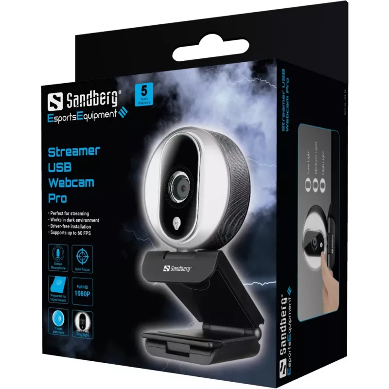 Verkkokamera Sandberg Streamer USB Webcam Pro