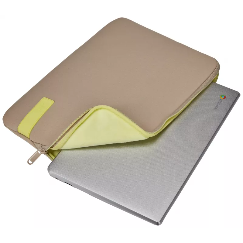 Case Logic Reflect REFPC-113 Plaza Taupe/Sun-Lime 33,8 cm (13,3 tuuman) suojahiha
