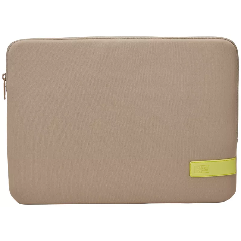 Case Logic Reflect REFPC-114 kannettavan suojakotelo 35,6 cm (14 tuumaa), muistivaahto, polyesteri, Plaza Taupe/Sun-Lime