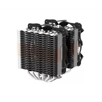 Zalman CNPS20X -tietokoneen jäähdytysjärjestelmä prosessorin jäähdytin 14 cm alumiini, musta
